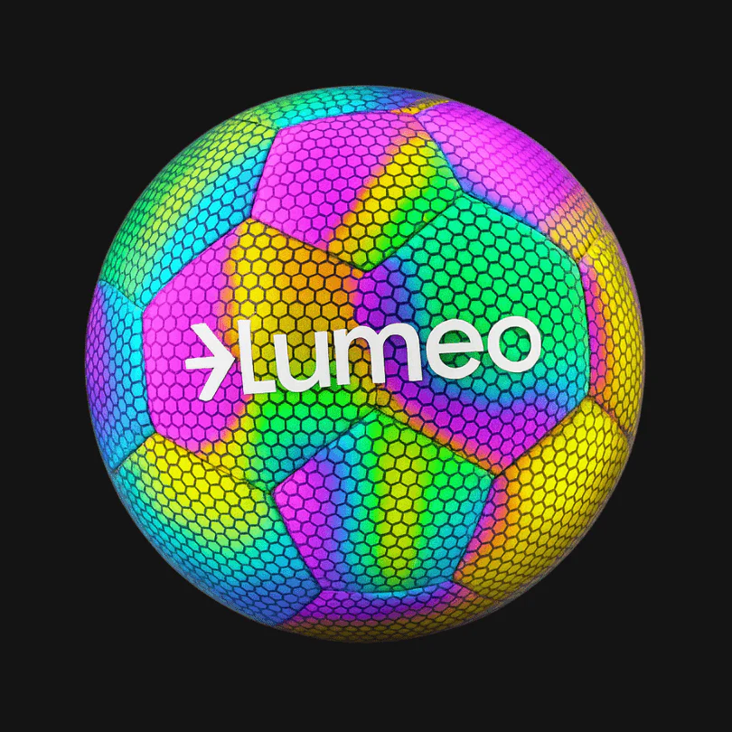 Bright Holographic Glow Soccer Ball