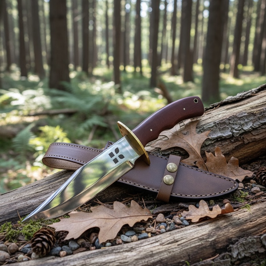 Fixed Blade Point Bowie Knife