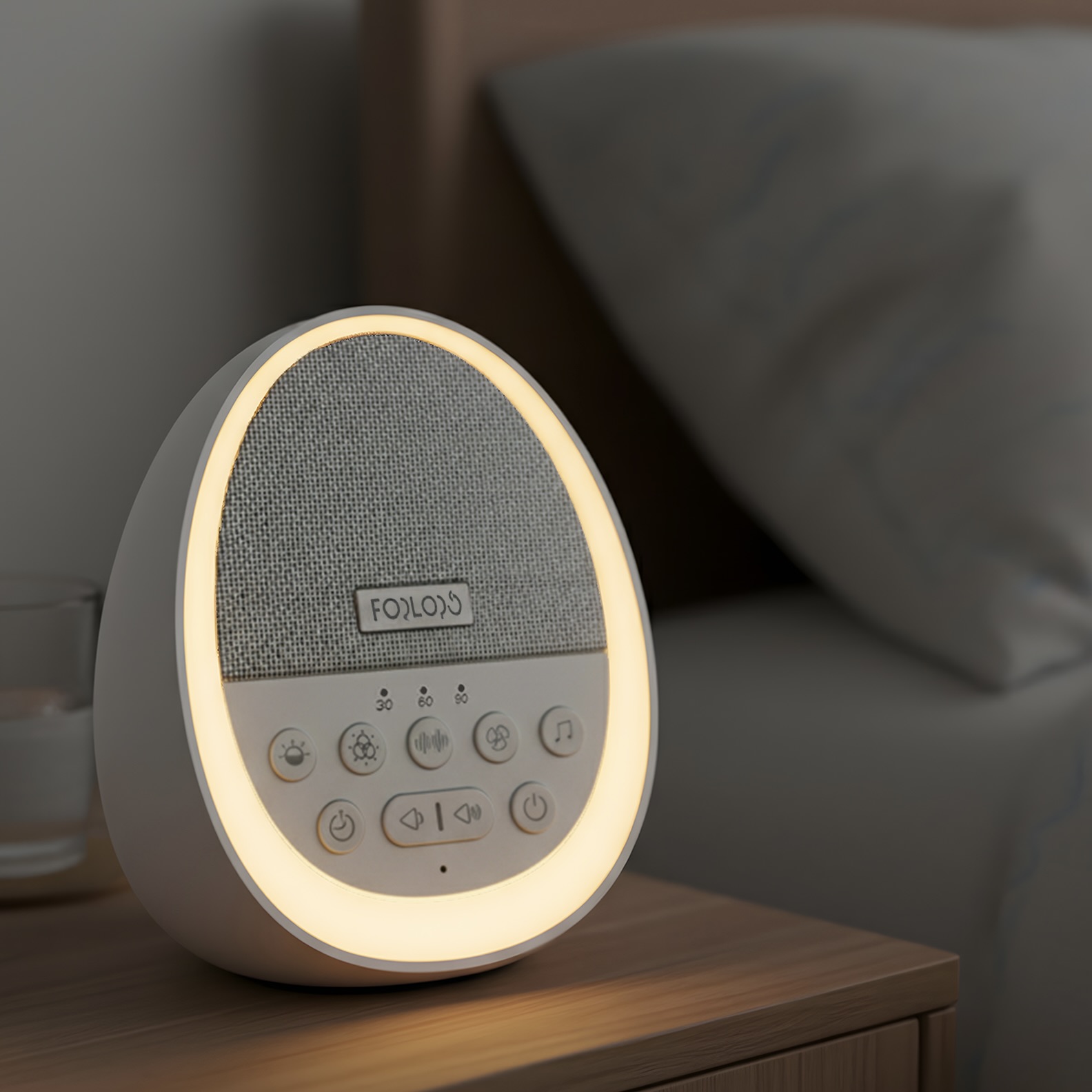 White Noise Machine Sleeping Aid with LED Night Light