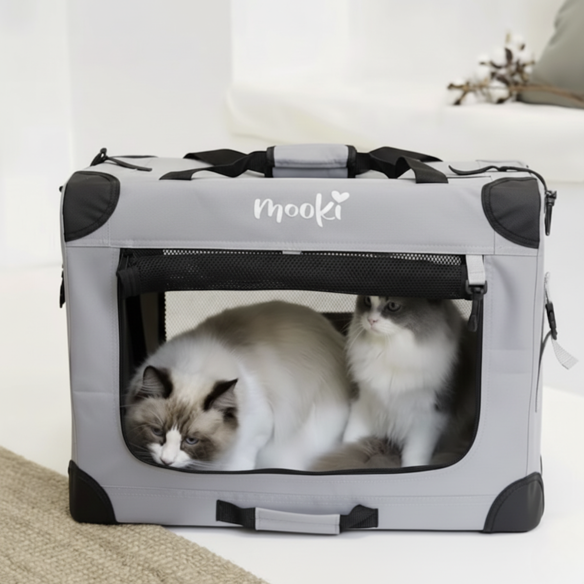 Collapsible Pet Carrier with Adjustable Strap
