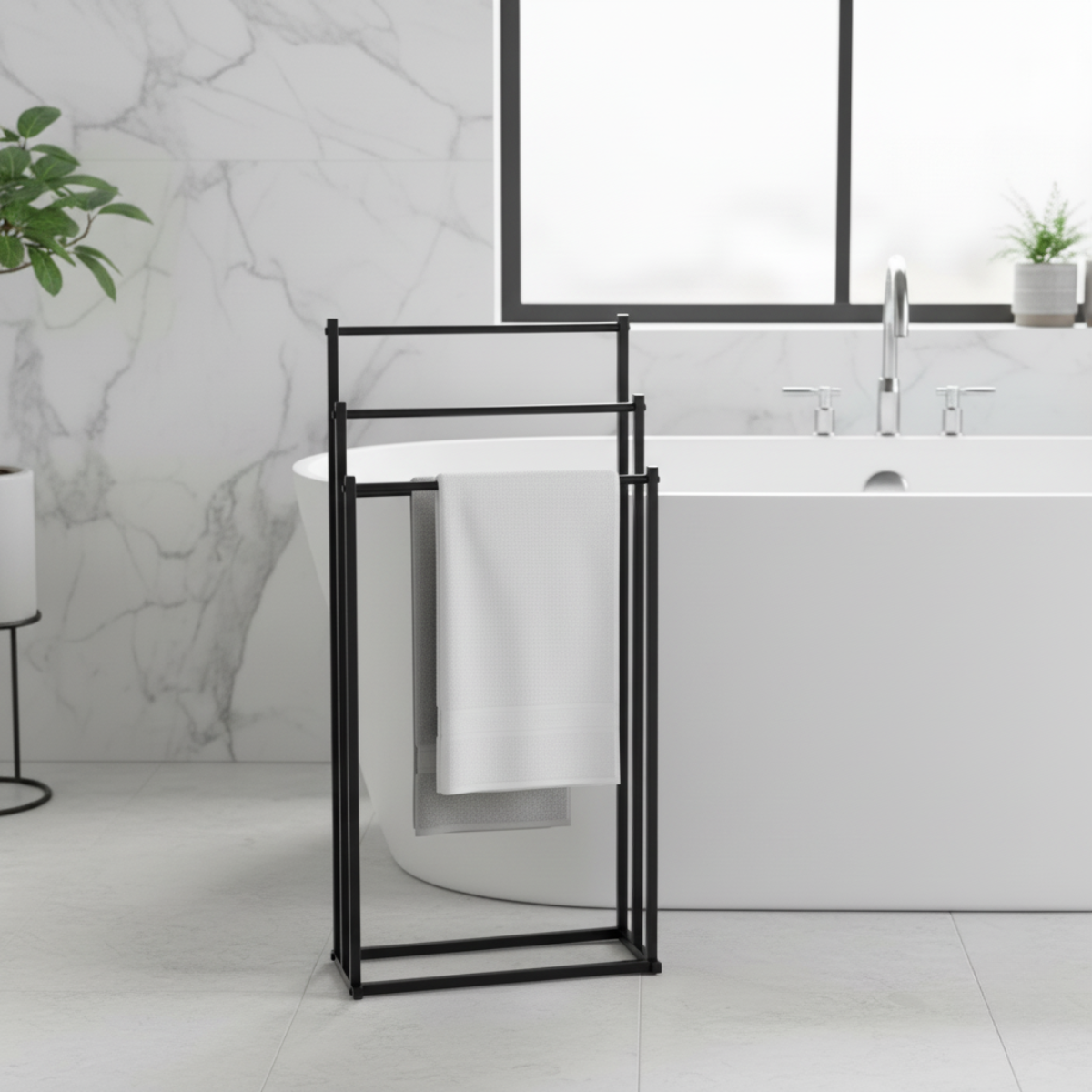 Freestanding Bathroom Towel Rack