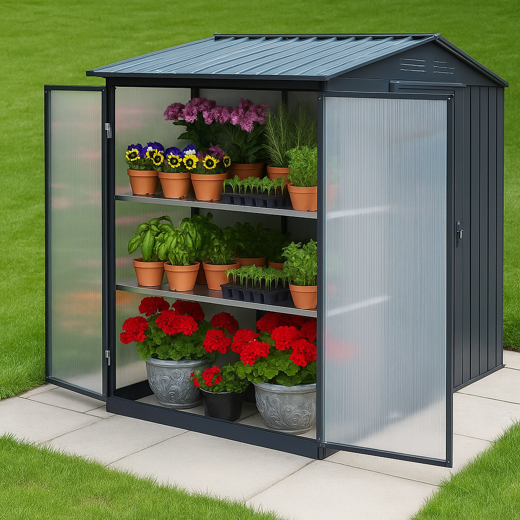 59% off on Green House Garden Shed | OneDayOnly