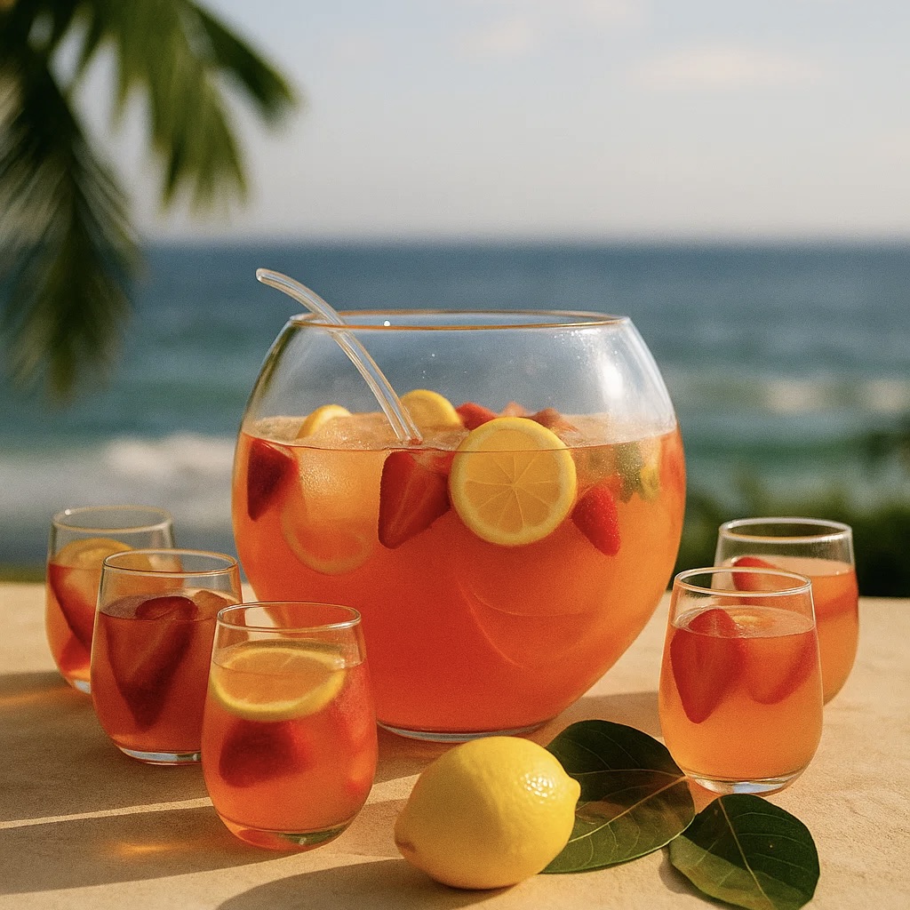 8-Piece 11L Genoa Punch Bowl Set