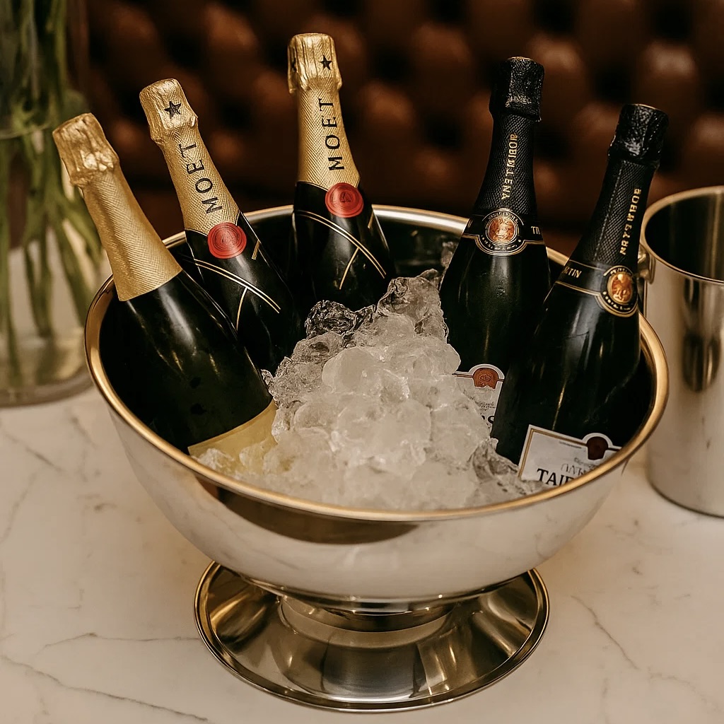 Footed Angled Champagne Bowl