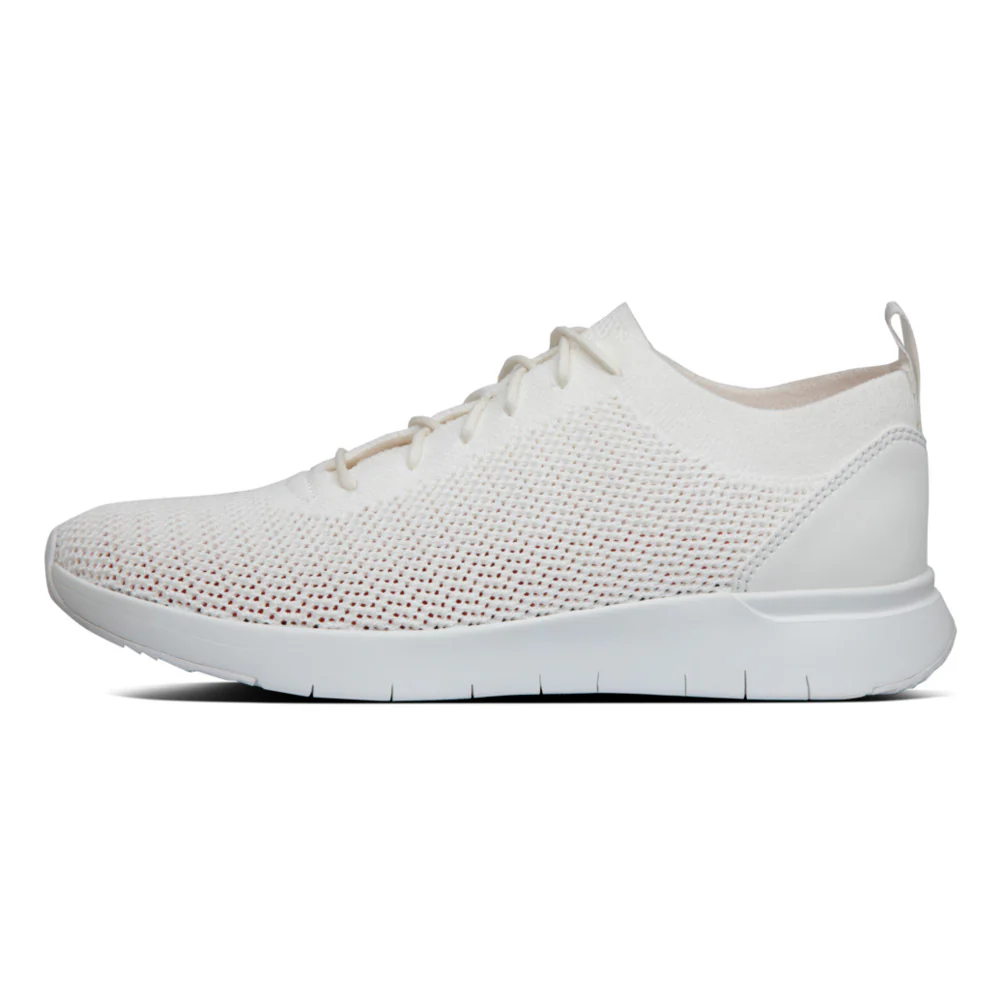 Men's White Flex Knit Trainers