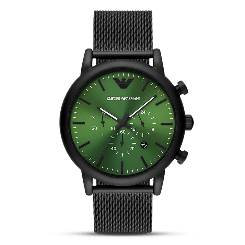 Men&#x27;s Luigi Green Chronograph Watch