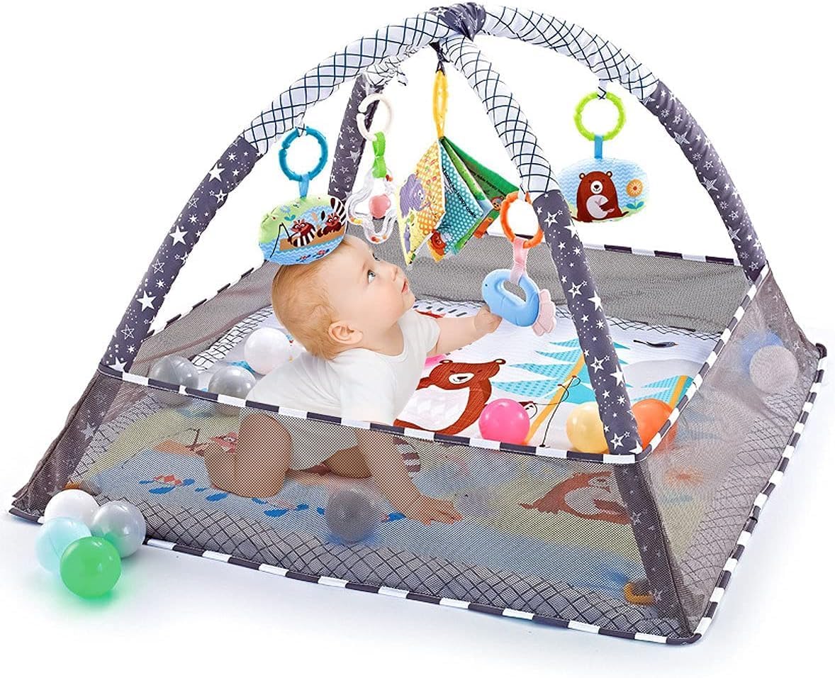 Baby Play Gym Mat with Hanging Toys