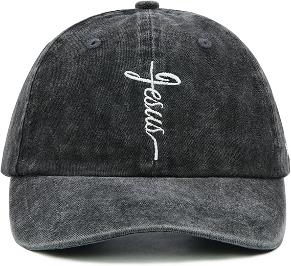 Unisex Embroidery Jesus Cap