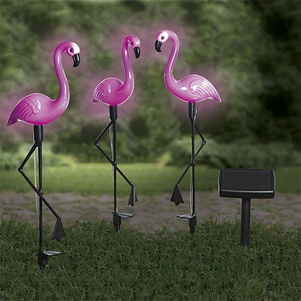 60% off on Iconix 3x Flamingo Solar Lights | OneDayOnly