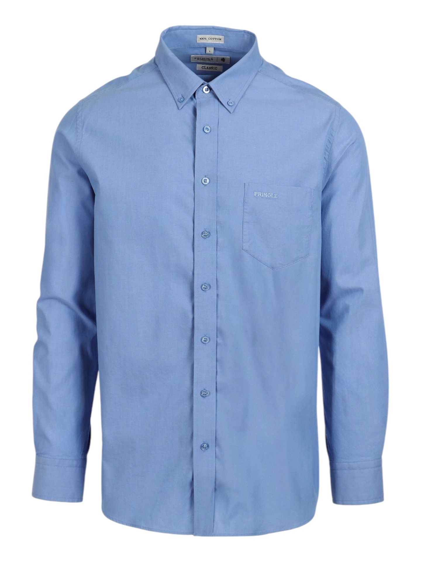 Men's Andrew Blue Long Sleeve Classic Shirt