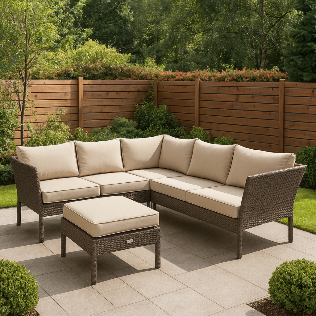 4-Piece PE Rattan Patio Furniture Set