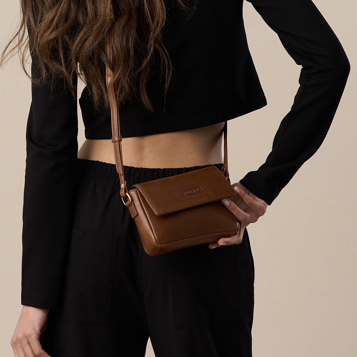 Genuine Leather Casey Cross Body Bag