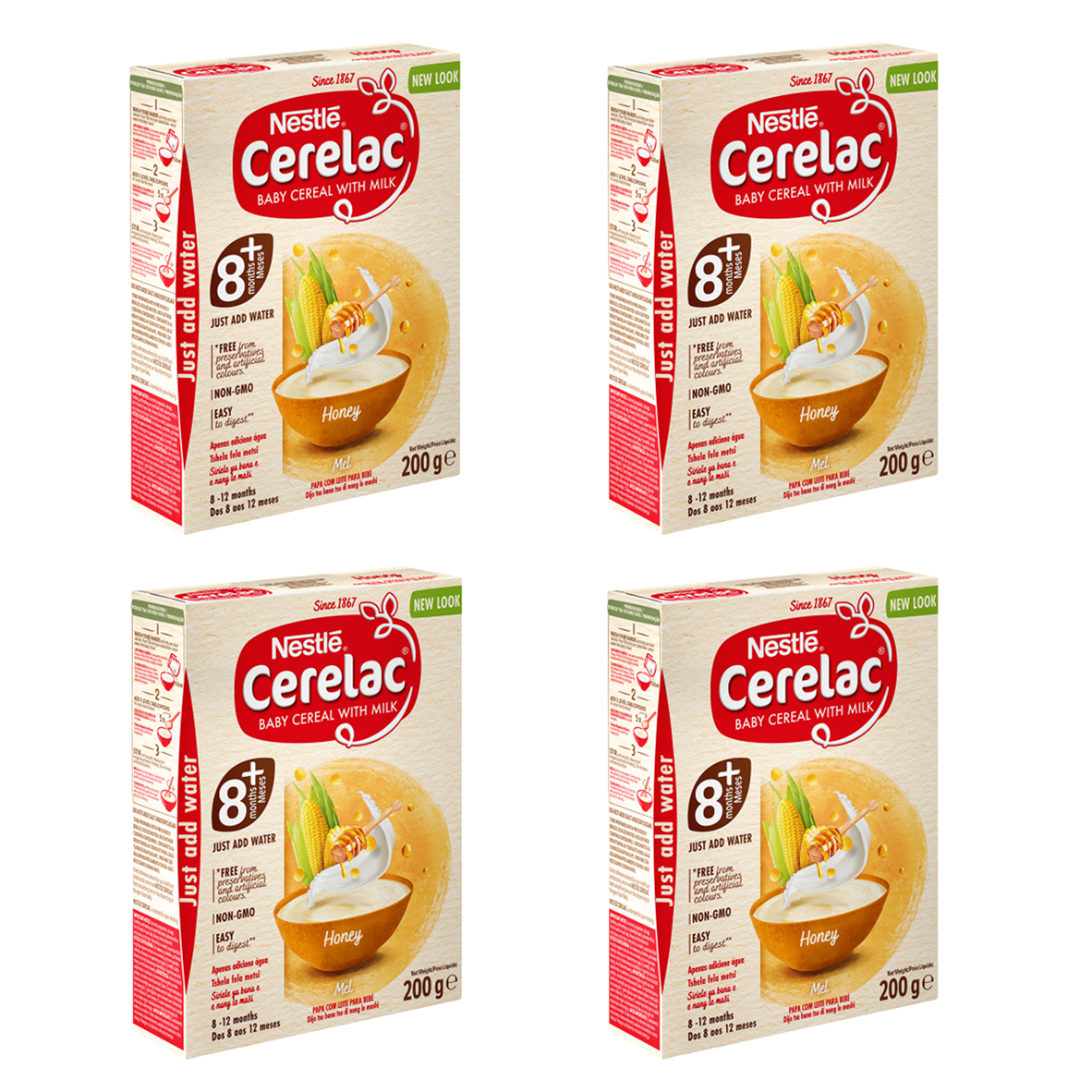 4x 200g Cerelac Baby Cereals