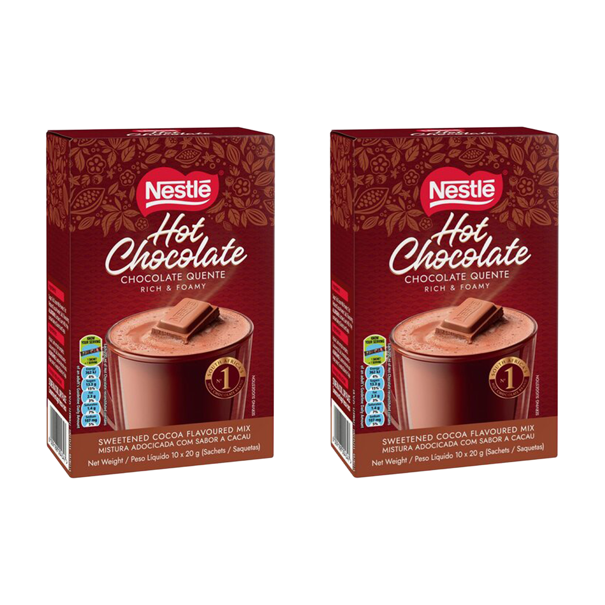 2x 10's 20g Hot Chocolate Sachets