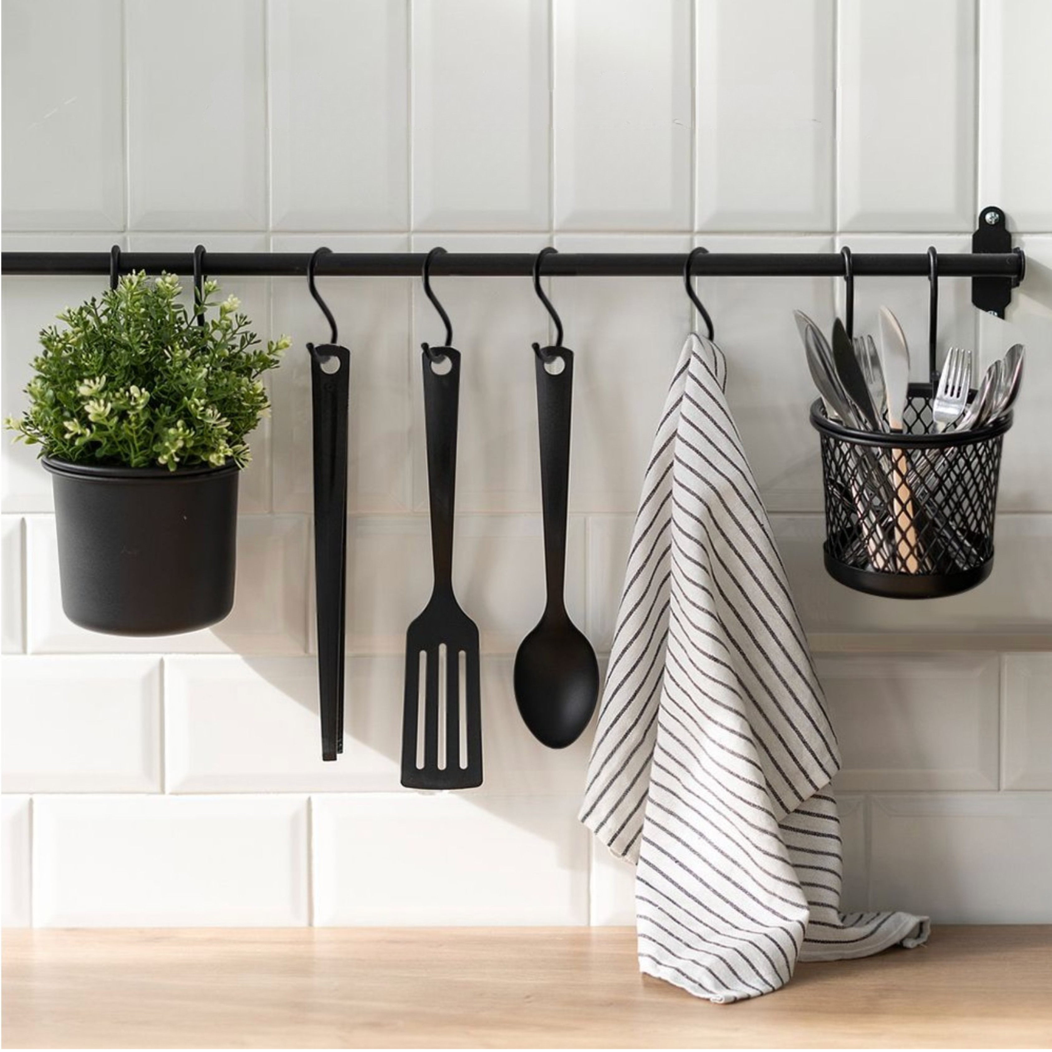 40x Space-Saving S-Shaped Hooks for Hanging
