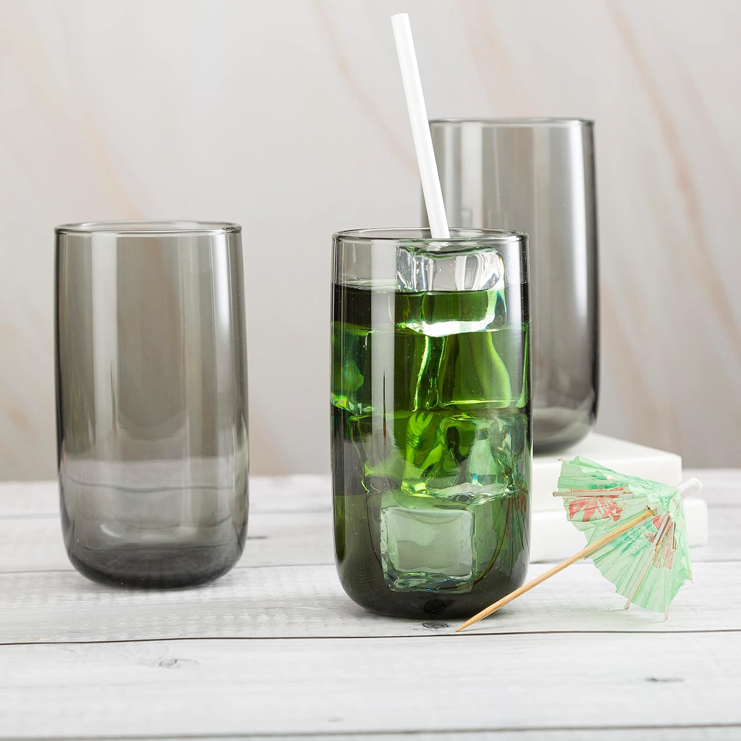 6x 365ml Iconic Grey Tumblers