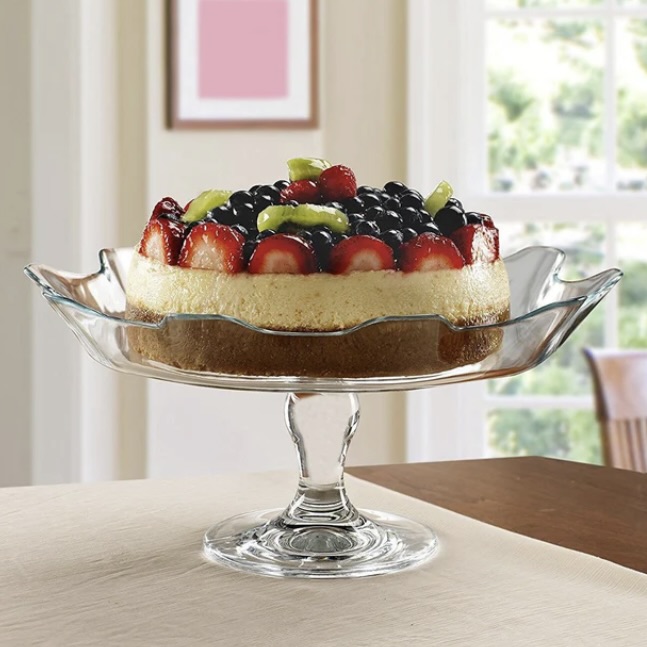 32cm Glass Patisserie Serving Plate