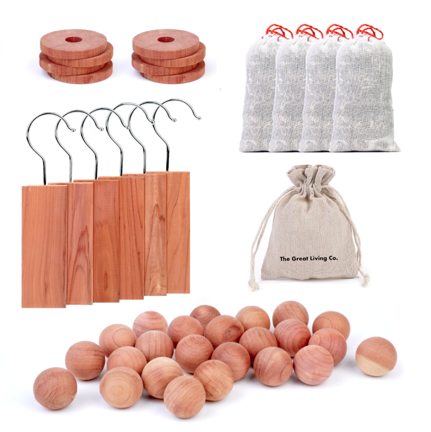 43-Piece Natural Deodorizer Cedar Wood Closet Fresheners