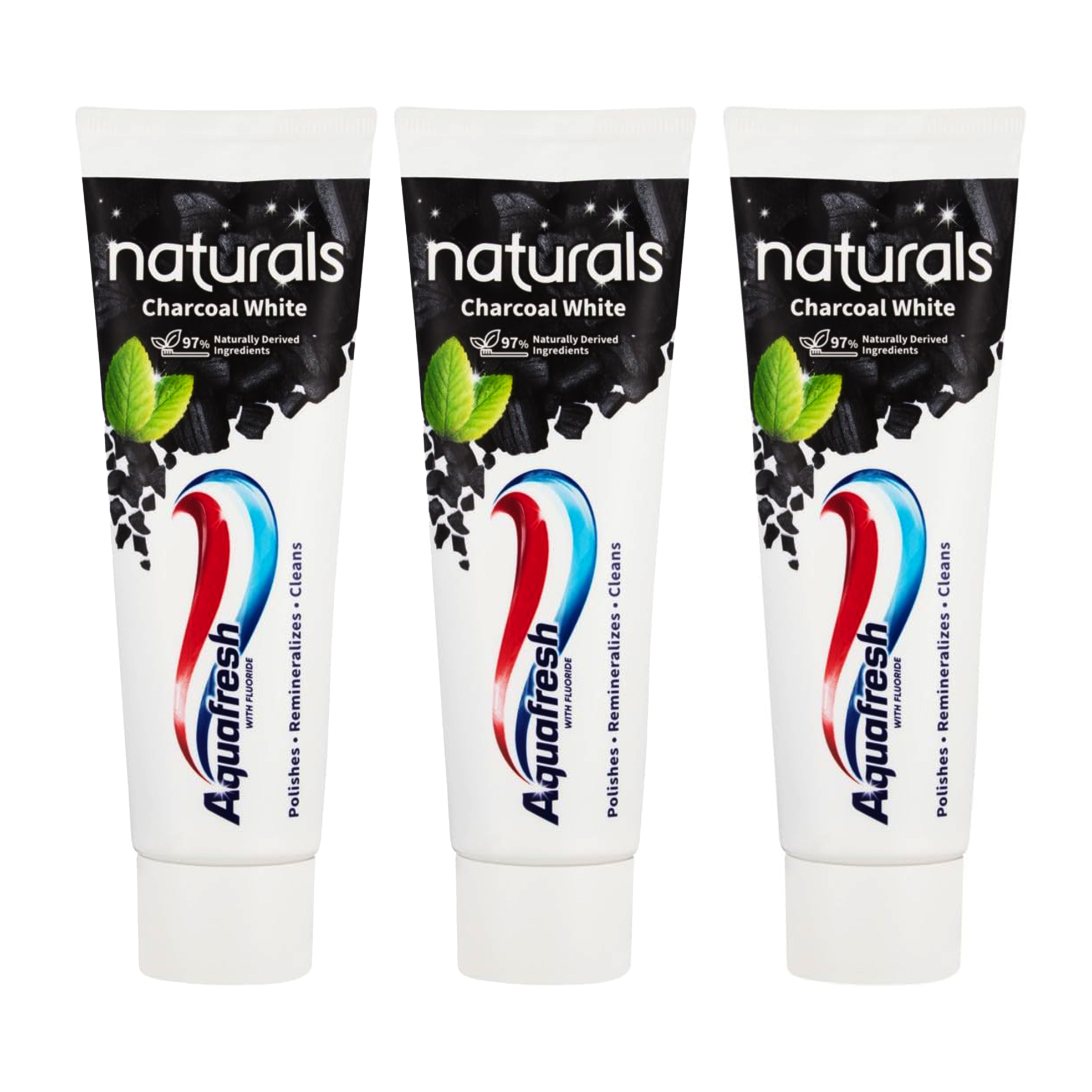 3x 75ml Naturals Toothpastes