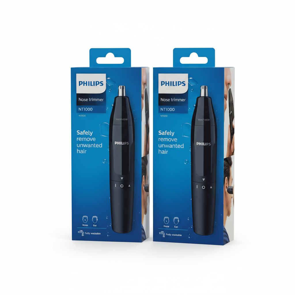 2x Series 1000 Nose and Ear Trimmers (Model: NT1620/15)