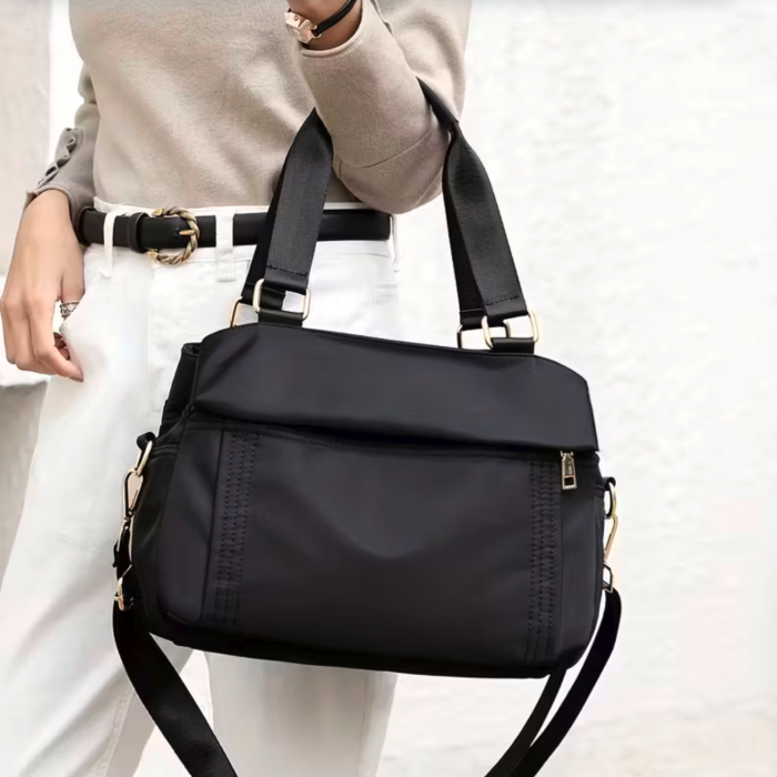 8-Pocket Nylon Shoulder Bag
