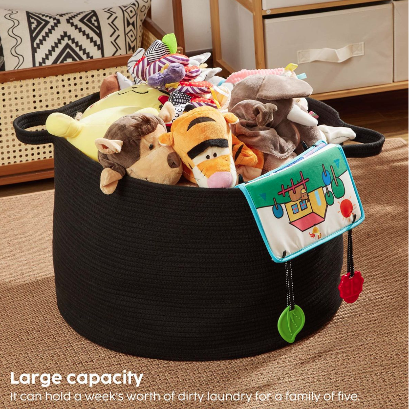 39% off on 90L Woven Cotton Basket | OneDayOnly