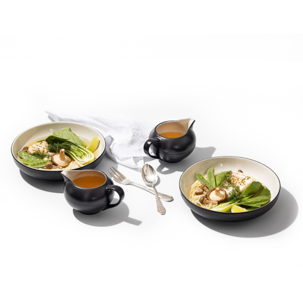 4x BlancNoir Pasta Bowl