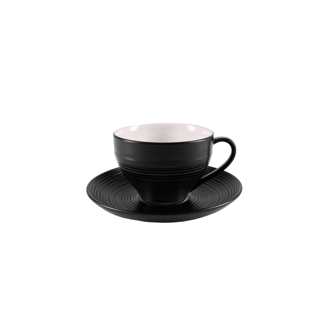 4x BlancNoir Cup & Saucer