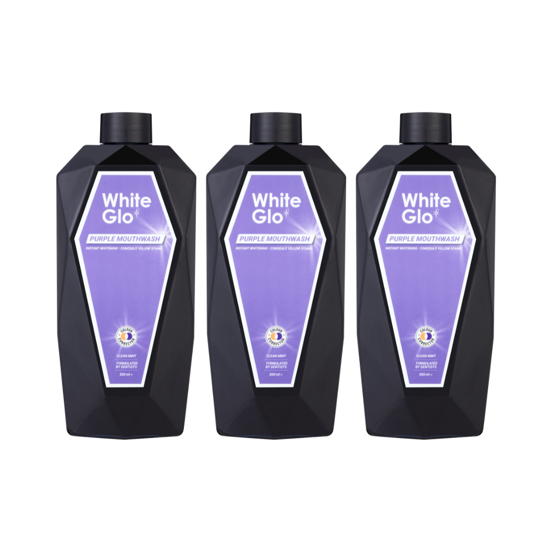 3x 500ml Purple Toning Mouthwashes