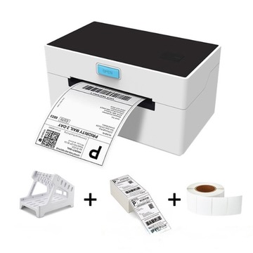 Inkless Bluetooth & USB Thermal Label Printer Set with Stand and 1300 Labels