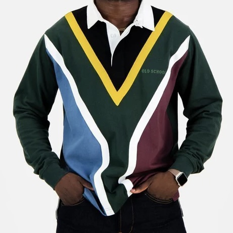 Unisex SA Supporters Flag Long Sleeve Rugby Jersey