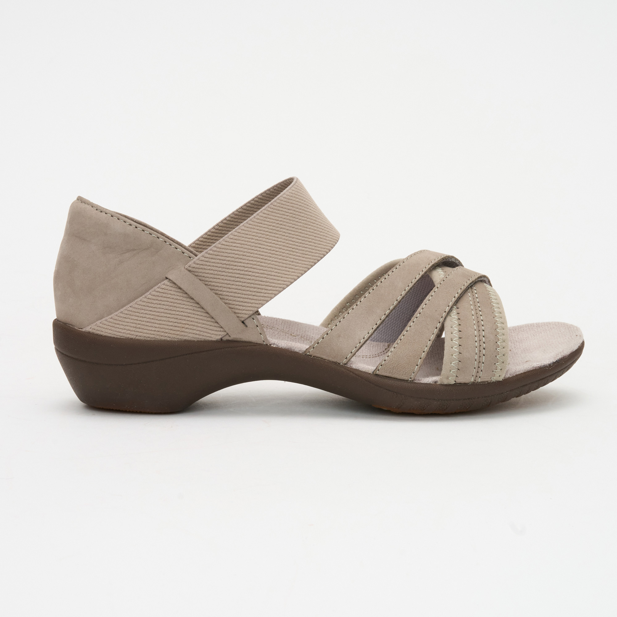 Ladies Taupe Livy Dharma Nubuck Sandals