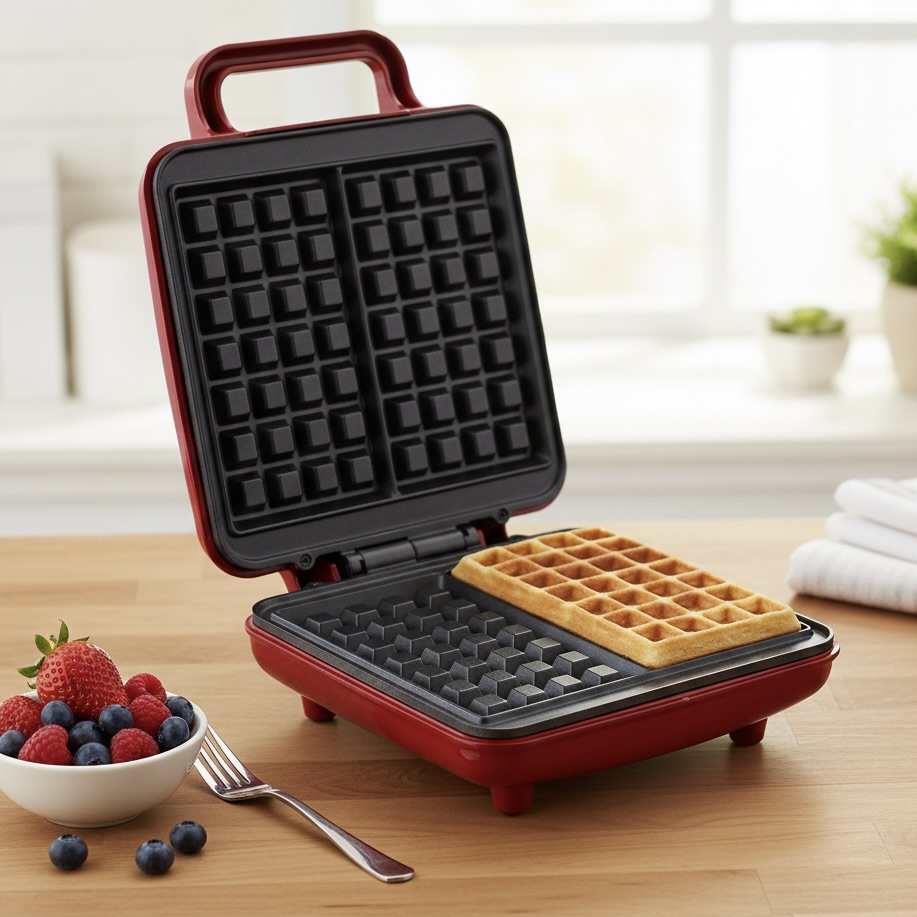 Retro Belgian Waffle Maker