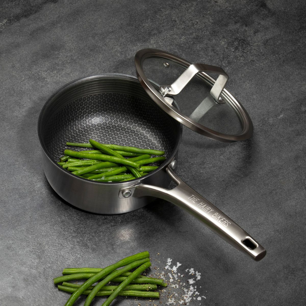 Hex Guard Stainless Steel Saucepan