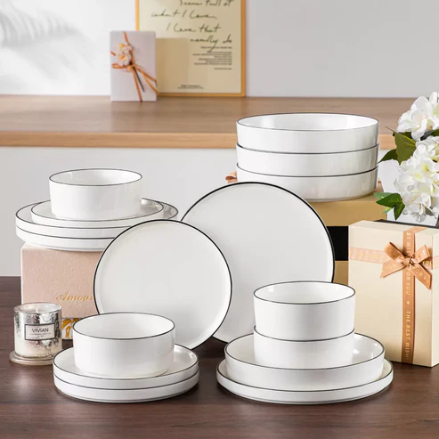16-Piece Modern Porcelain Dinner Set