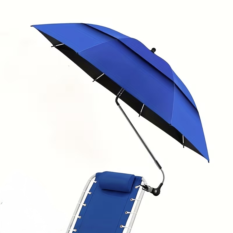 Beach Umbrella with 360° Adjustable Clamp