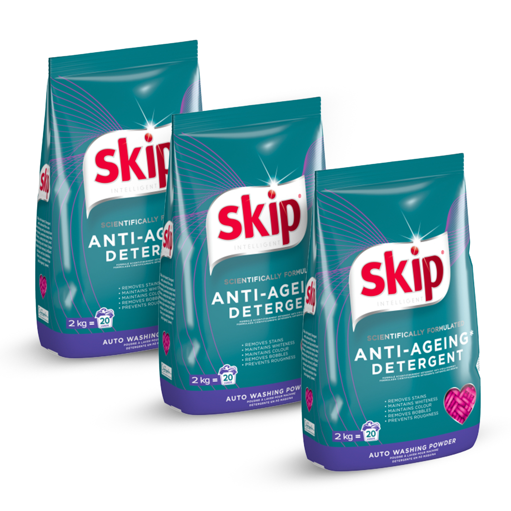 3x 2kg Auto Washing Powders