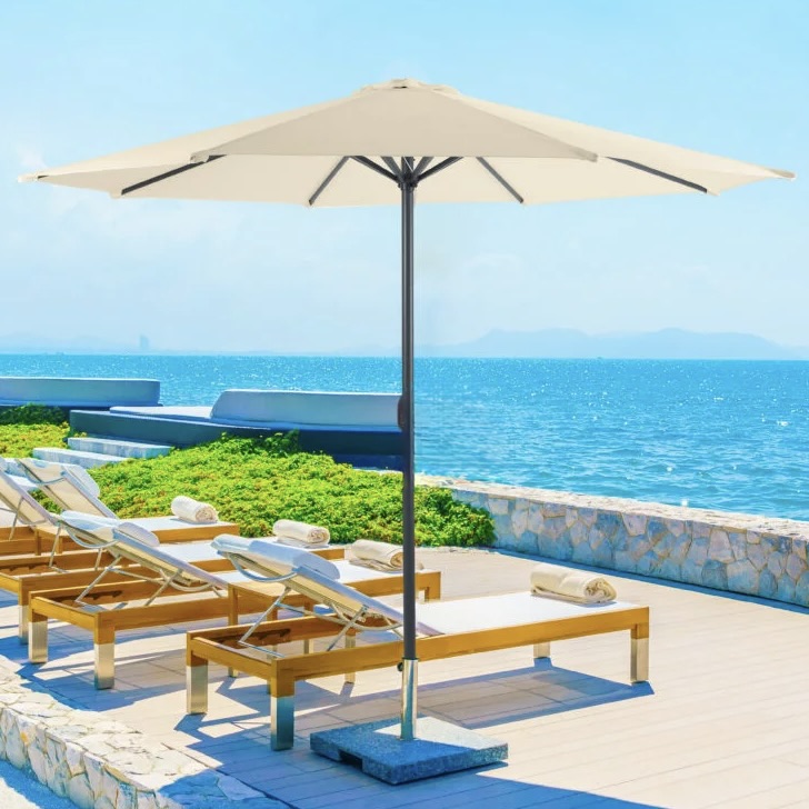 3m Round Market Umbrella with Aluminium Pole