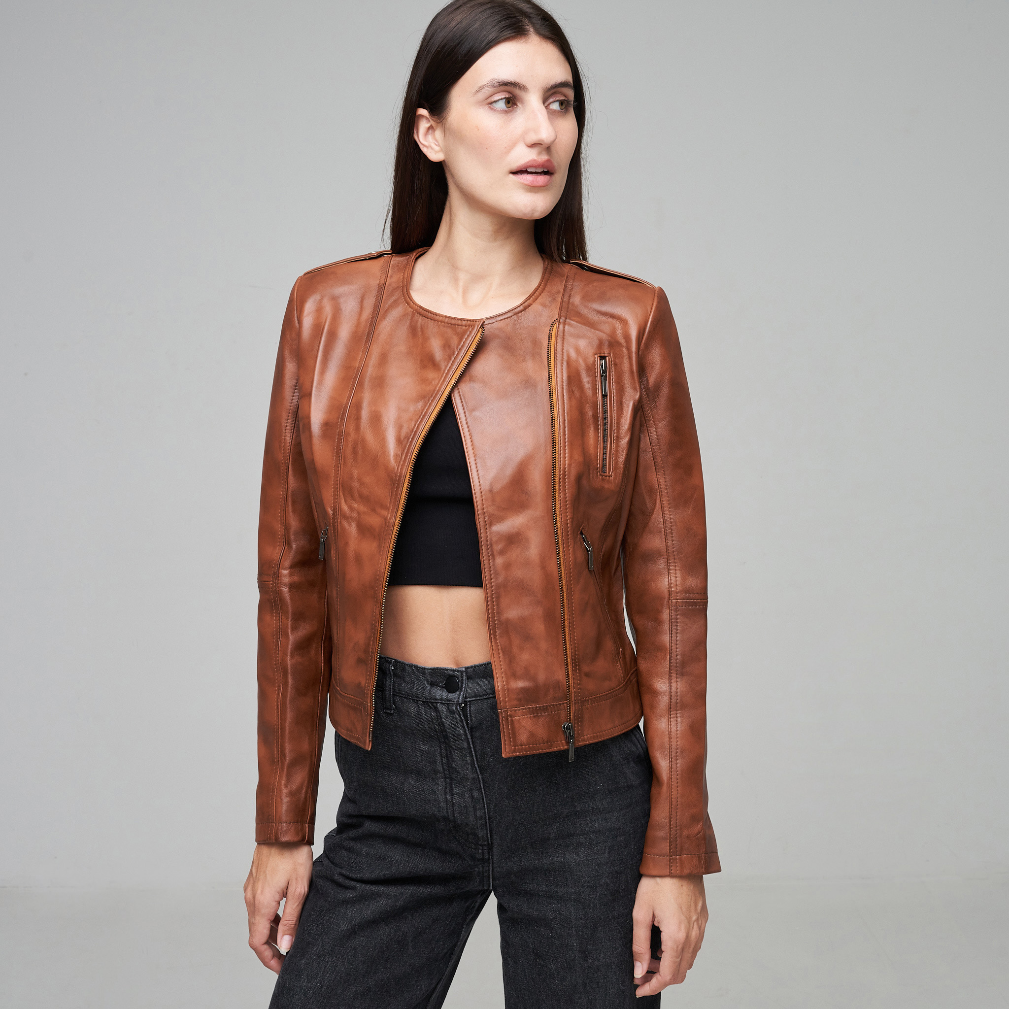 Luna Waxed Brown Jacket
