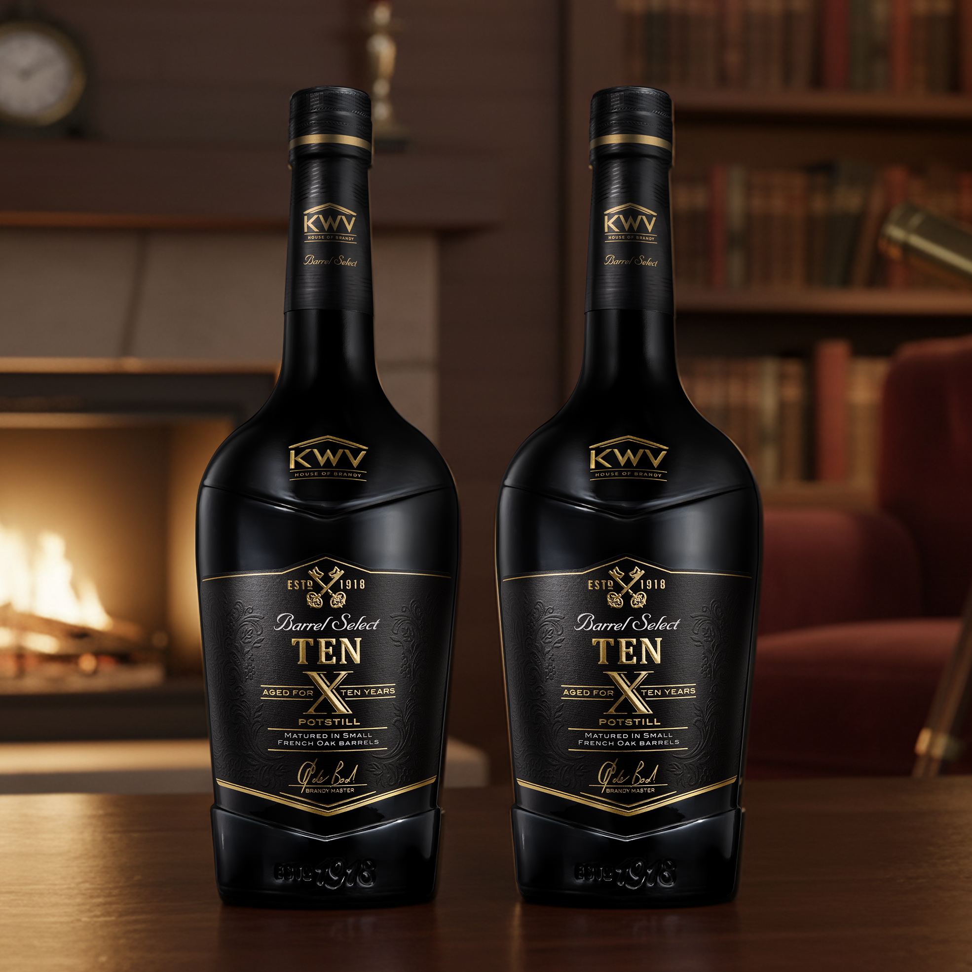 2x 750ml 10 Year Old Brandy