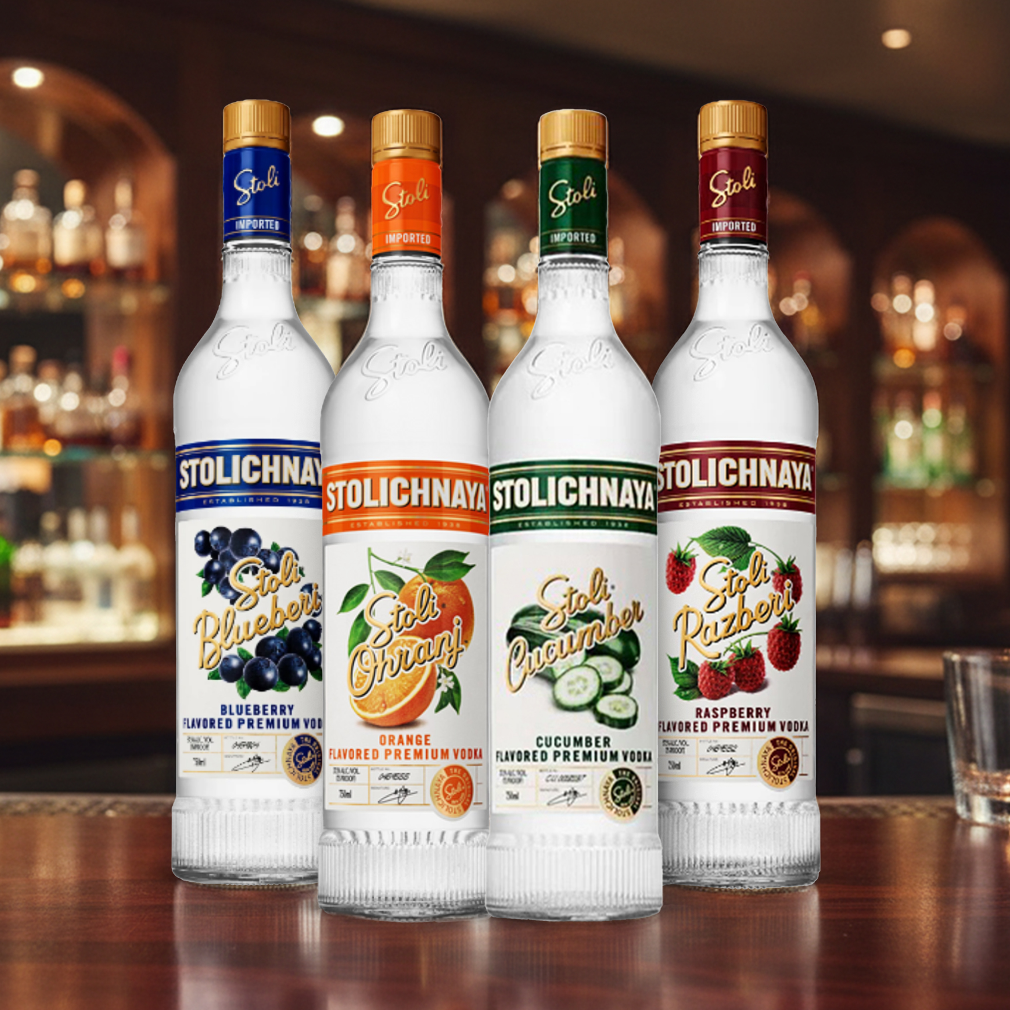 2x 750ml Flavoured Premium Vodkas