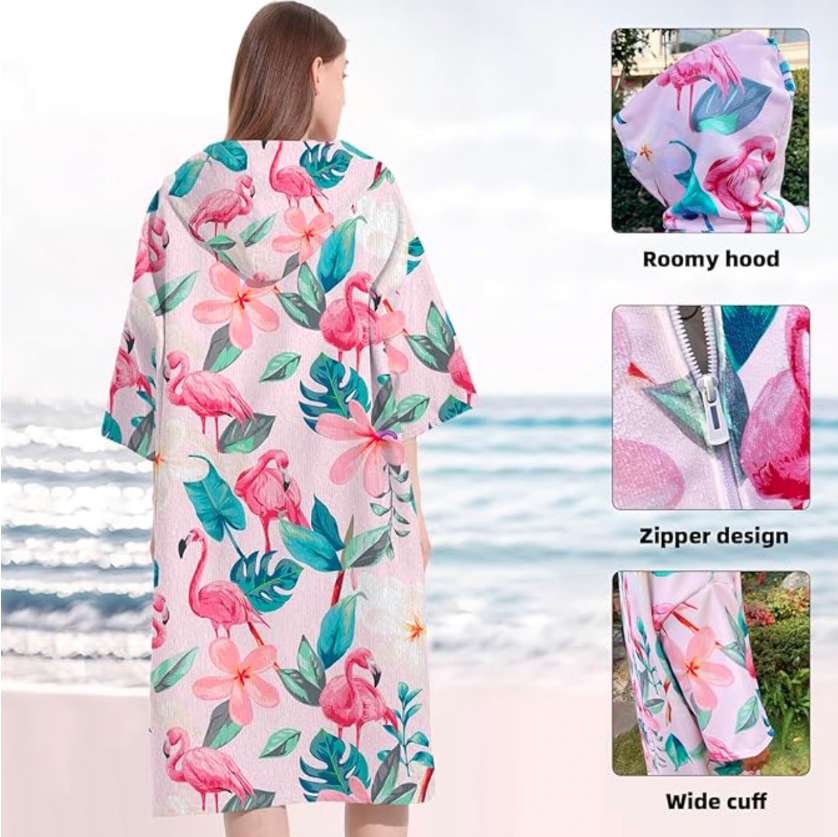 38% off on CoziWave Beach Hoodie Towel with Zip | OneDayOnly