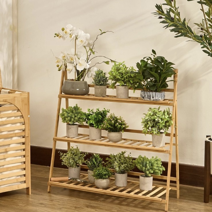3-Tier Foldable Plant and Flower Display Rack