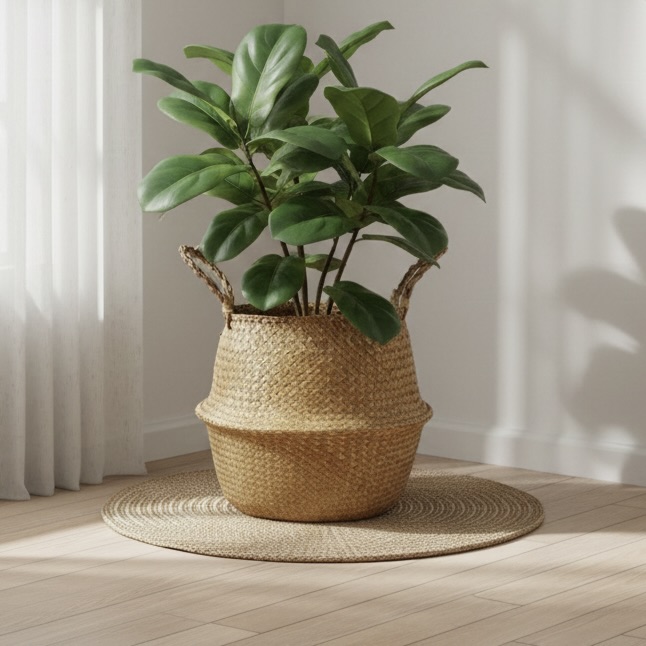 Large Seagrass Belly Basket