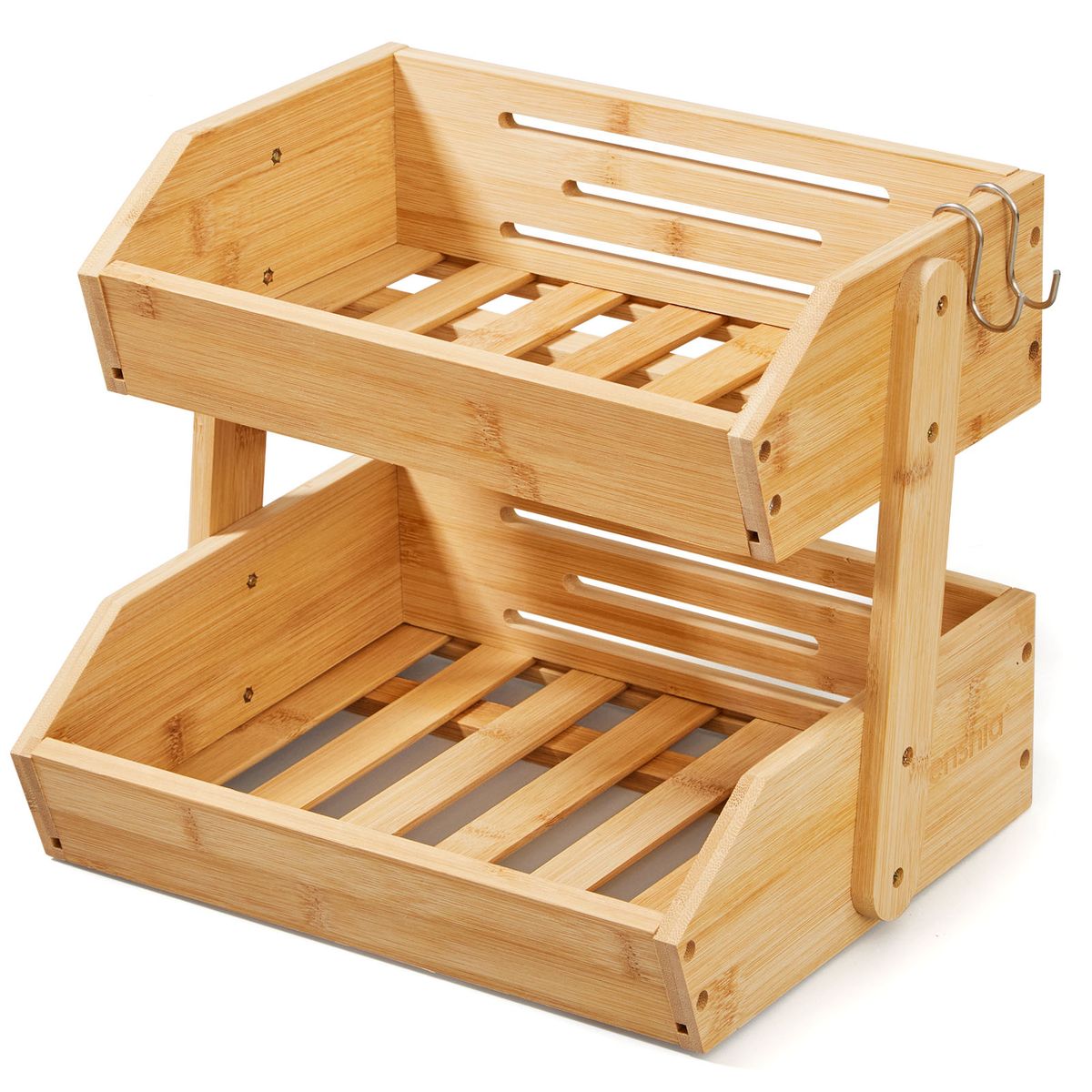 2 or 3-Tier Bamboo Storage Basket