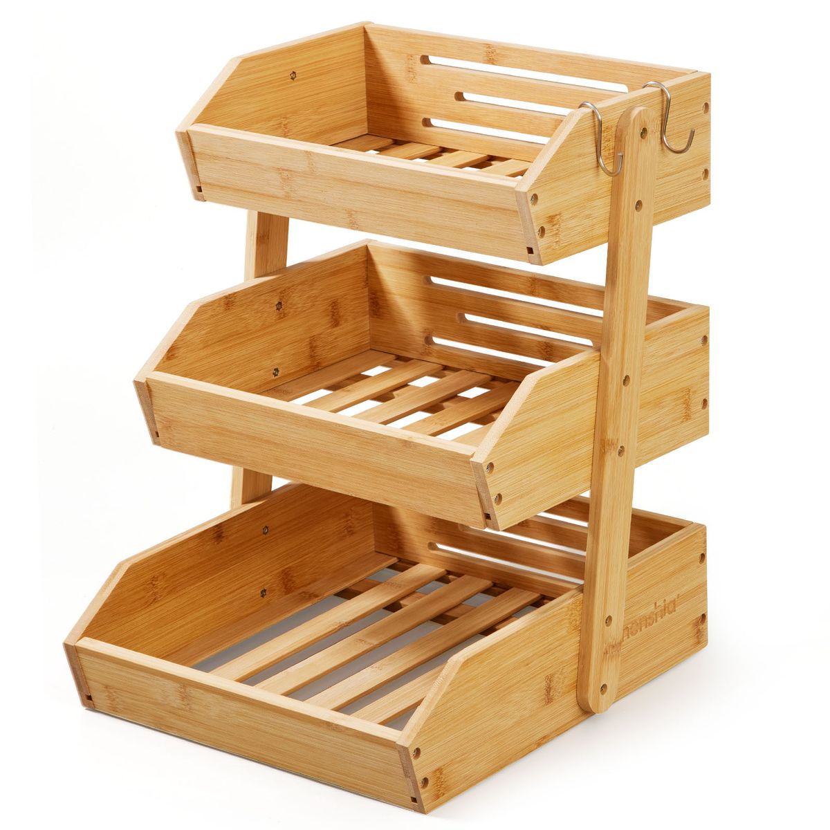 2 or 3-Tier Bamboo Storage Basket