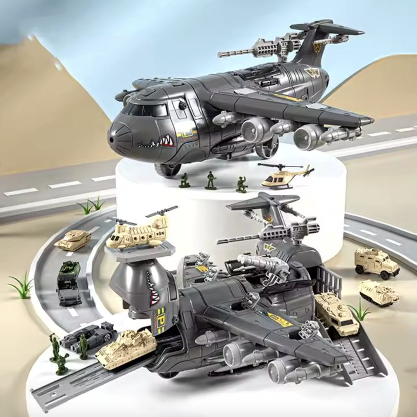 20-Piece Toy Airplane Army Play Set