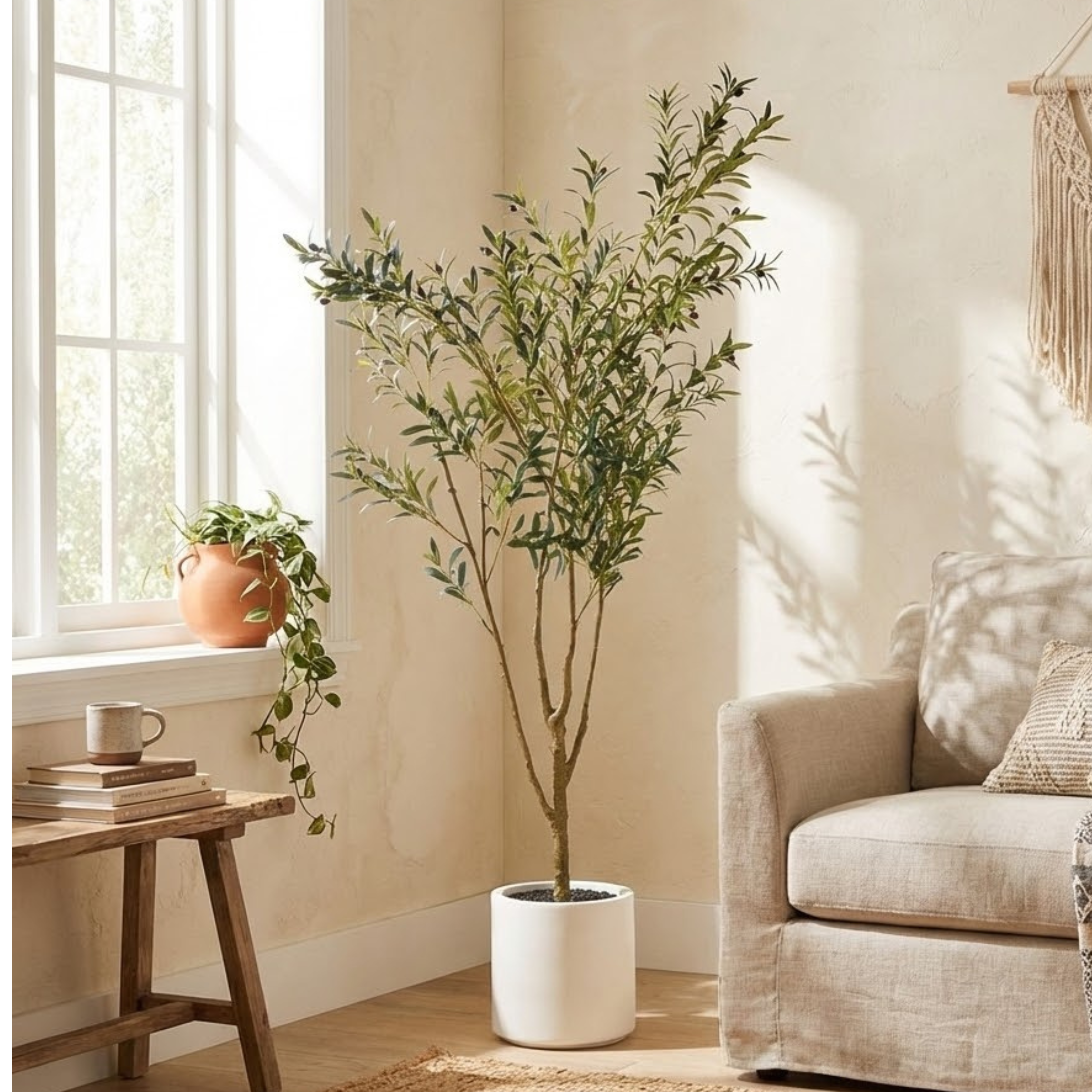 Artificial Indoor or Outdoor Olive Tree