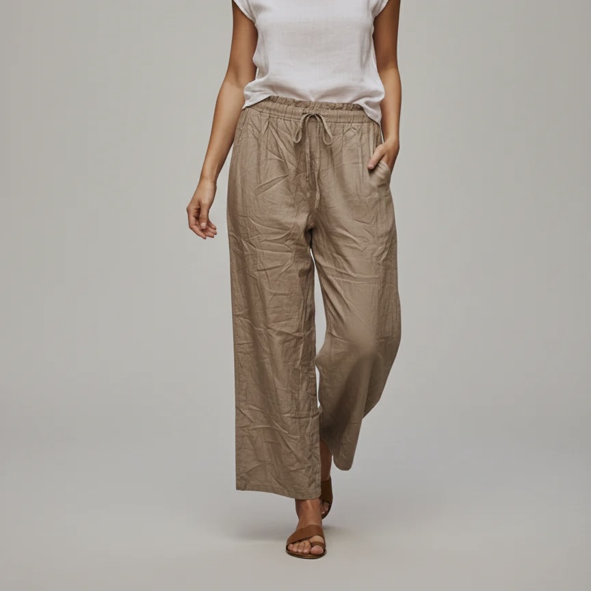 60% off on Zush Ladies Wide Linen Pants | OneDayOnly