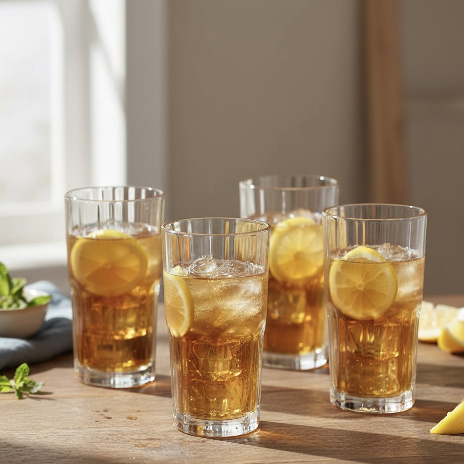 6x 305ml Manhattan Clear Highball Glasses